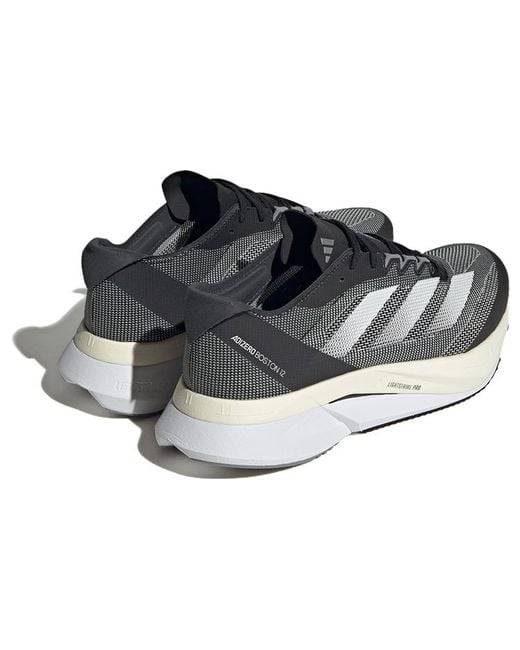 Adidas Blue Adizero Boston 12 Wide Carbon' for men