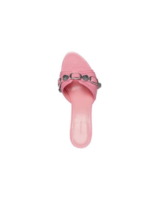 Balenciaga Pink Cagole Mules