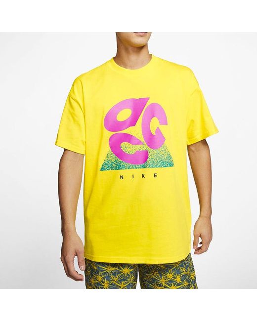 Nike Yellow Lab Acg Tee 'Opti Active Fuchsia' for men