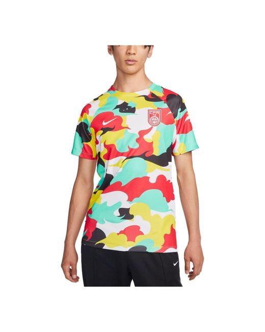 Nike Multicolor Dri-Fit China Pre-Match Soccer Jersey 'Colorful' for men