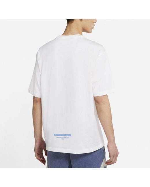 Nike White Casual Sports Round Neck Breathable Short Sleeve for men