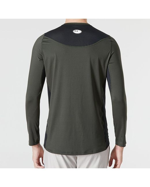 Under Armour Gray Heatgear Vent Fitted Long Sleeve for men