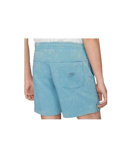 Nike Blue Sportswear Jdi Alphabet Logo Sports Shorts for men