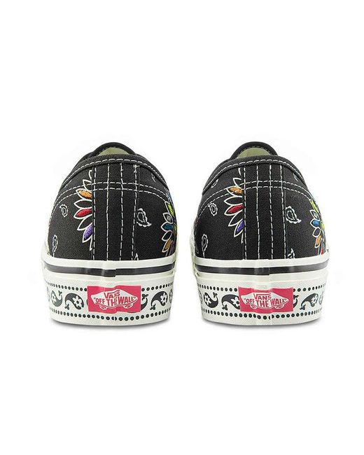 Vans Black Authentic 44 Dx 'Paisley for men