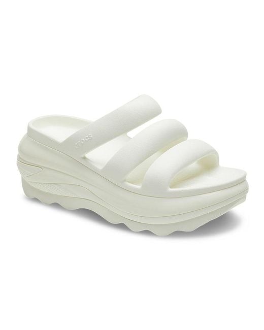 CROCSTM White Mega Crush Triple Strap 'Chalk' for men