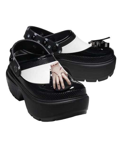 CROCSTM Black Clog 'Wednesday Stomp' for men