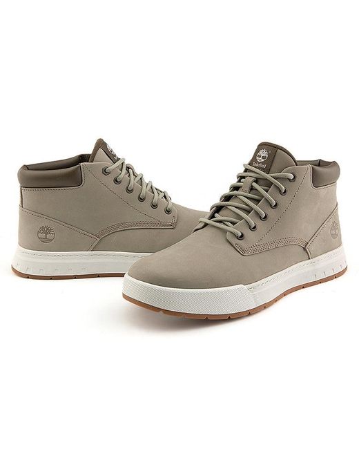 Timberland Natural Maple Grove Leather Chukka Boots 'Light Taupe Nubuck' for men