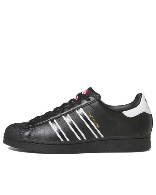 Adidas Black Tennis Superstar for men