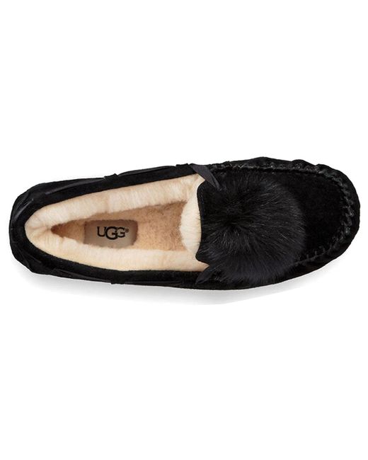 Ugg Black (Wmns) Ansley Bow Glimmer Fleece Lined Shoe