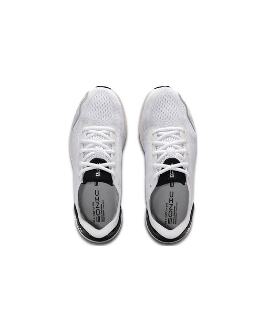 Under Armour White Hovr Sonic 6 for men