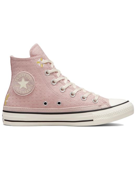 Converse Brown (Wmns) Chuck Taylor All Star High 'Autumn Embroidery Stone Mauve'