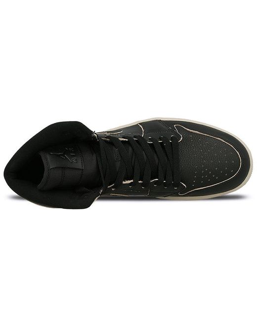 Nike Black 1 Retro High Premium Desert Sand' for men
