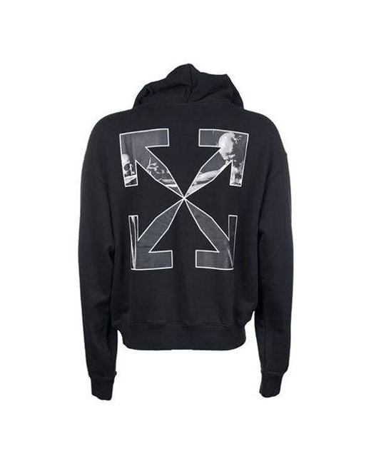Off-White c/o Virgil Abloh Blue Caravaggio Arrow Over Hoodie for men