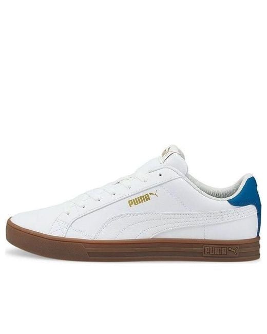 PUMA White Smash Vulc V3 Lo Mykonos Gum' for men