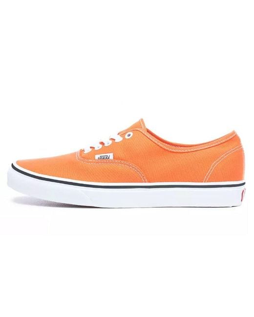 Vans Orange Authentic 'Flame' for men