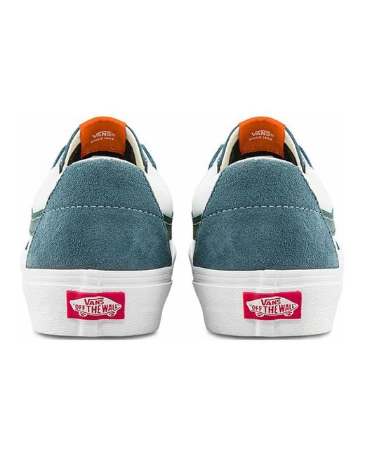 Vans Blue Sk8-Low Low Tops Casual Skateboarding Shoes for men