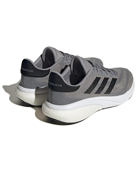 Adidas Gray Supernova 3 Running Shoes Core' for men