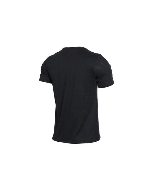 Nike Black Alphabet Printing Casual Short Sleeve for men