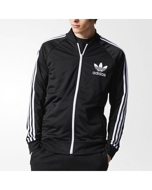 Adidas Black Originals Logo Printing Reversible Camouflage Sports Jacket for men