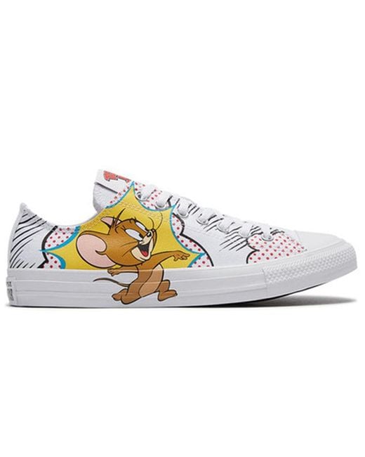 Converse White Tom And Jerry X Chuck Taylor All Star Low 'Carton' for men