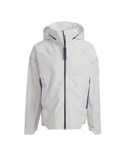 Adidas Gray Myshelter R.R Outdoor Yuyu Technology Hooded Jacket Coat for men