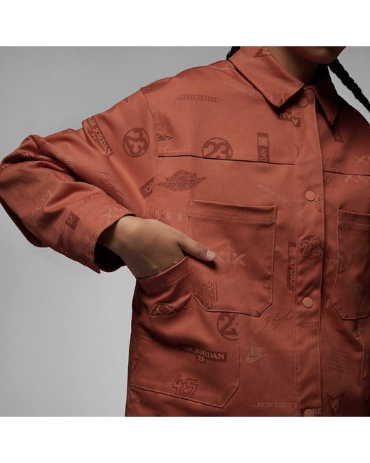 Nike Brown (Wmns) Flight Heritage Jacket 'Light Sienna'