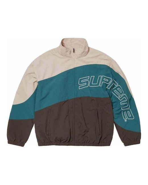 Supreme Blue Curve Track Jacket for men