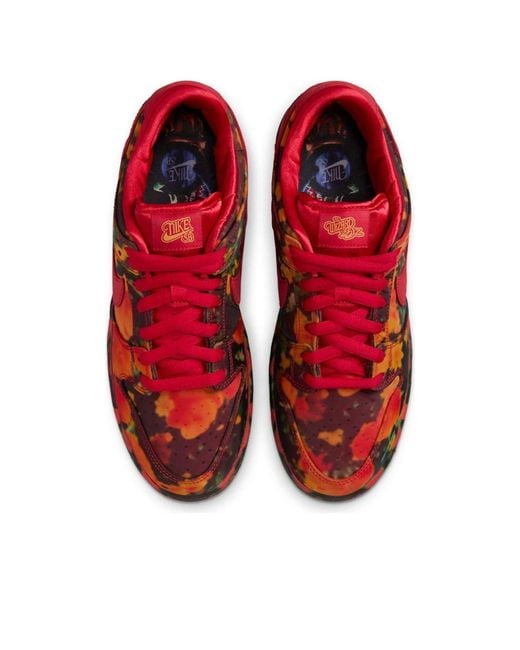 Nike Red Sb Dunk Low 'The Wizard Of Oz' for men
