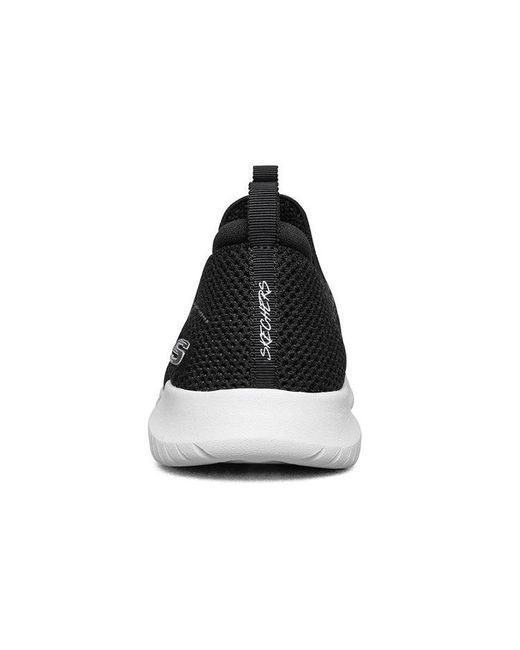 Skechers Black (Wmns) Ultra Flex Breathable Minimalistic Low Tops Athleisure Casual Sports Shoe