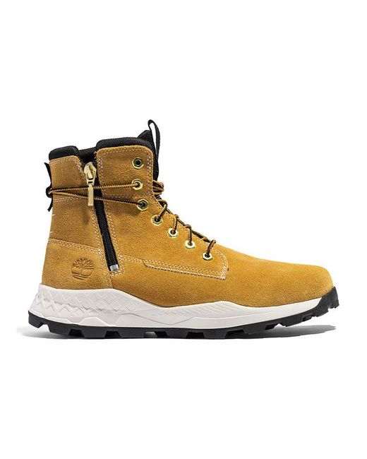 Timberland Natural Brooklyn Side Zip Boot 'Wheat Nubuck With Camo' for men