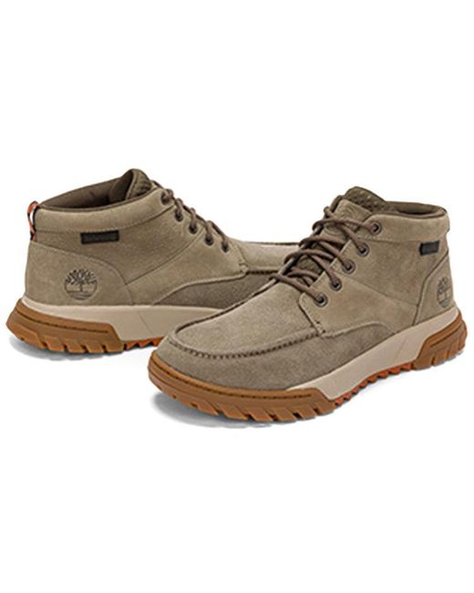 Timberland Brown Boulder Trail Chukka Boots 'Medium Suede' for men