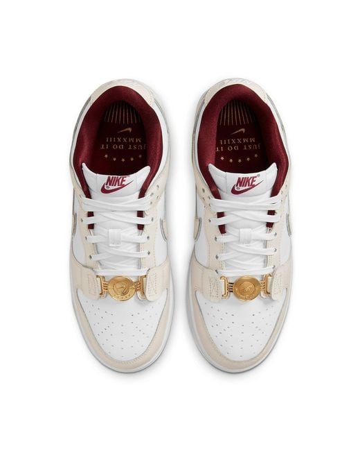 Nike White (Wmns) Dunk Low Se Just Do It Phantom'