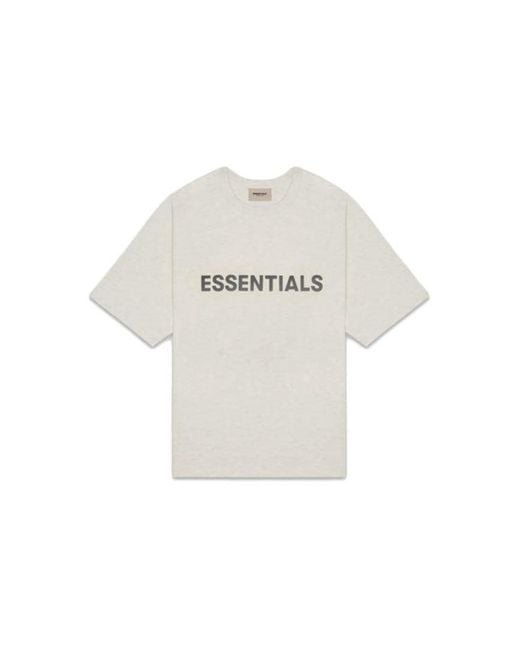 Fear Of God White Ss20 3D Silicon Applique Boxy T-Shirt for men
