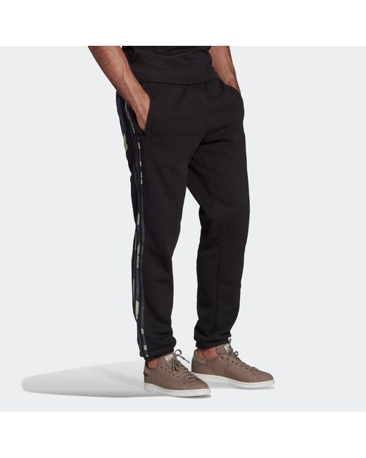 Adidas Black Originals Camo Pants Side Elastic Waistband Sports Pants/Trousers/Joggers for men