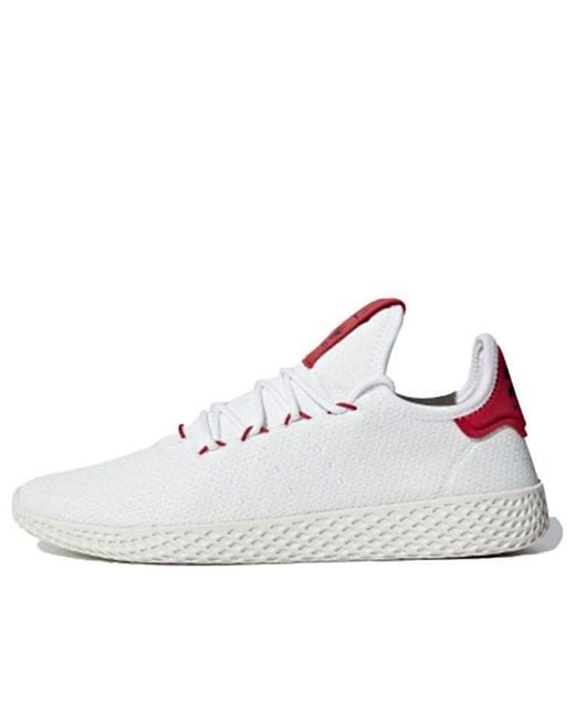 adidas Originals Pharrell Williams X Tennis Hu 'scarlet' White/red for Men  | Lyst