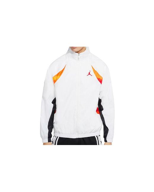 Nike White Legacy Aj11 Stand-Up Collar Causual Jacket Coat for men