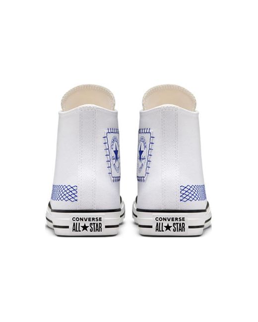 Converse White Chuck Taylor All Star High Top Retro Sports Skateboarding Shoes