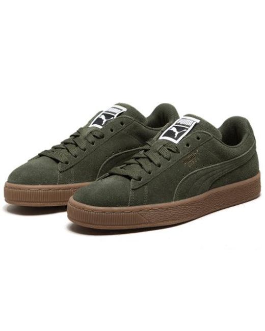 PUMA Brown Suede Classic 'Forest Night Gum' for men