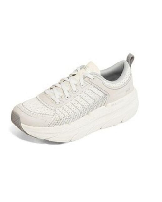 Skechers White (Wmns) Max Cushioning Premier Low-Top Running Shoes