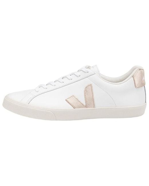 Veja White Esplar Lace-Up Sneakers