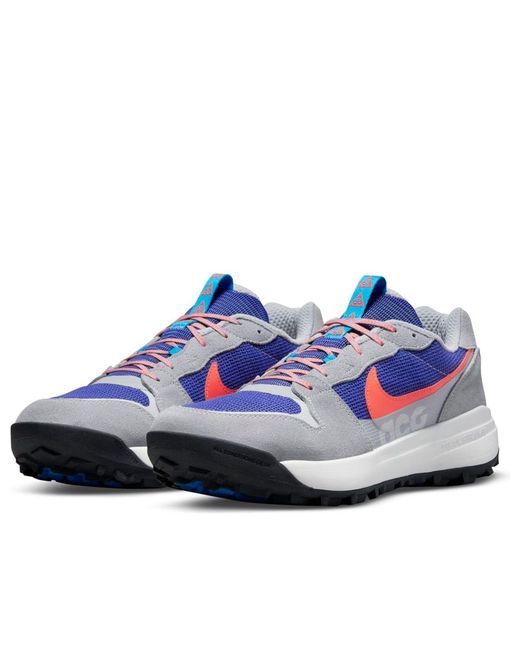 Nike Blue Acg Lowcate 'Wolf Bright Crimson' for men