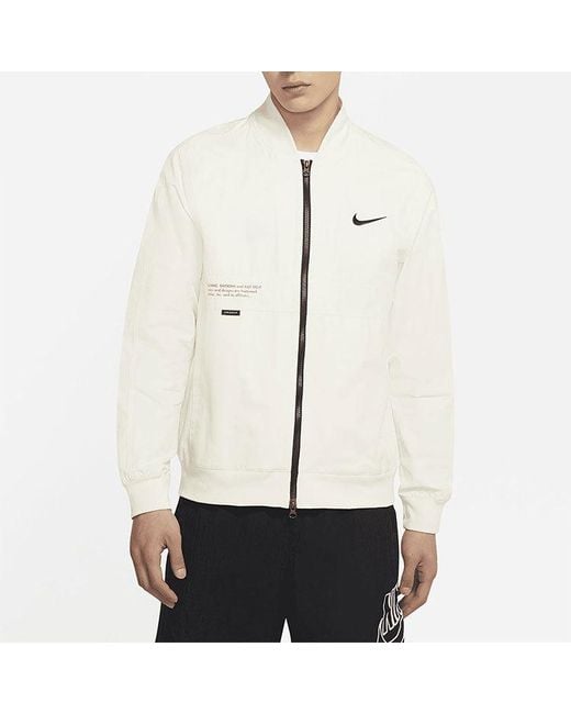 nike white pullover windbreaker