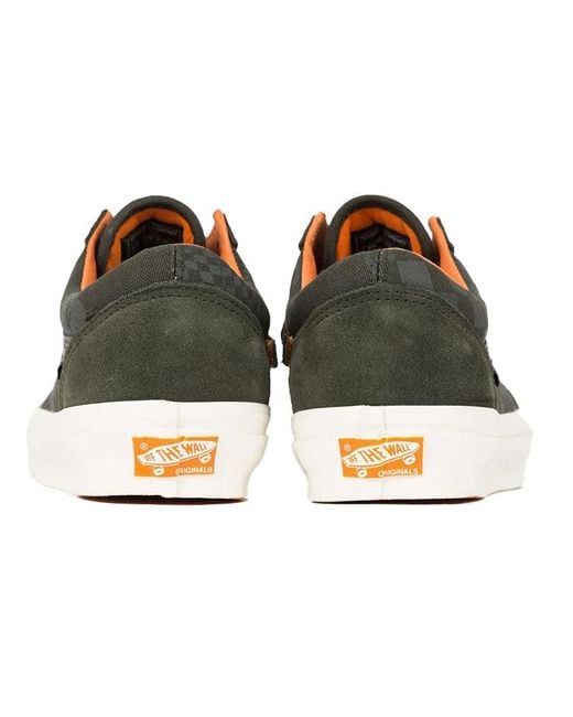 Vans Brown Porter-Yoshida & Co. X Og Old Skool Lx Floral Checkerboard' for men