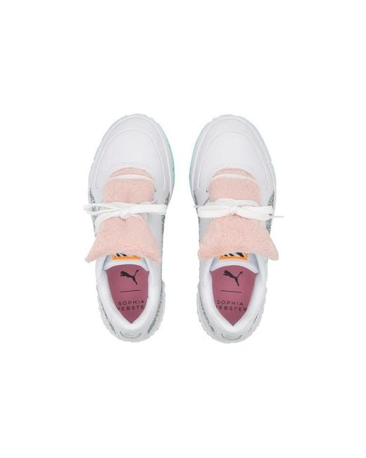 PUMA White (Wmns) Cali Fur X Sophia Webster