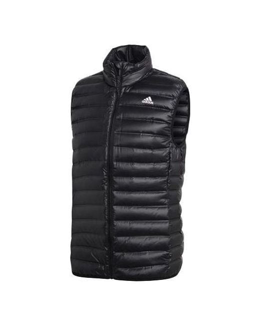 Adidas Black Varilite Vest Casual Sports Stand Collar Vest for men
