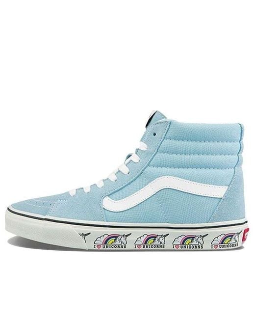 Vans Blue Sk8-Hi Casual Skateboarding Shoes