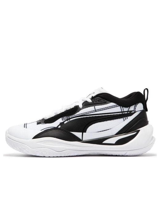 PUMA White Playmaker Pro Courtside for men