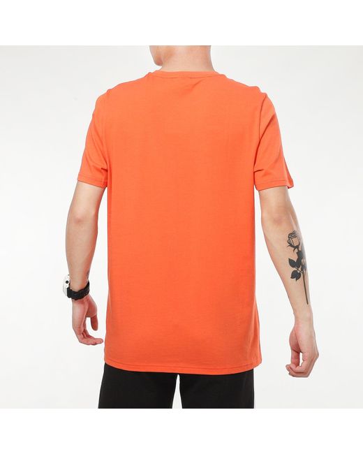 PUMA Orange Classics Logo T-Shirt for men