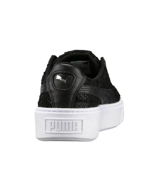 PUMA Black (Wmns) Basket Platform Fo