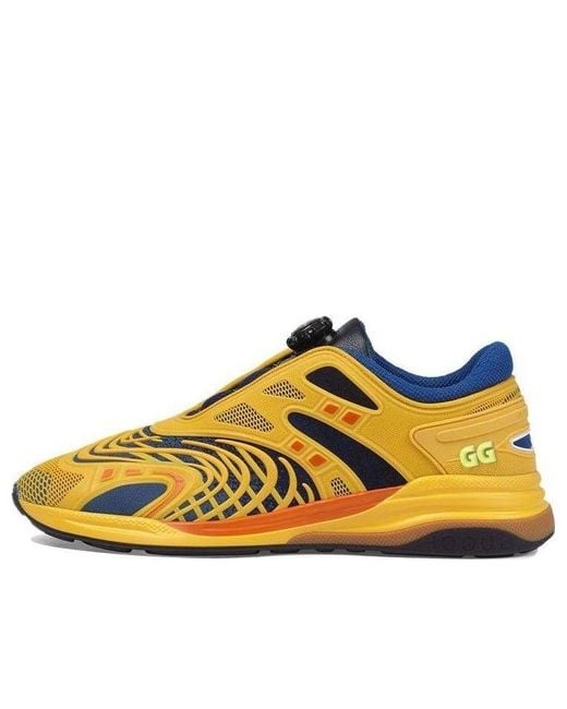 Gucci Sneakers Ultrapace R Rubber Yellow Cobalt for men